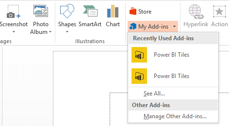 Adding PowerBI Tiles to PowerPoint