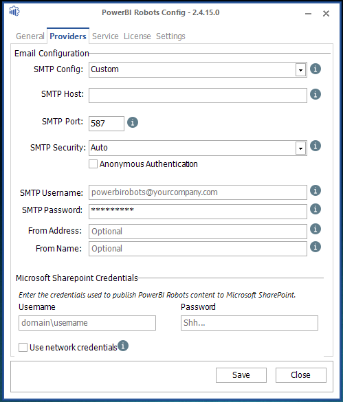 Send your Power BI reports and dashboards by email, to the web or to a SharePoint library