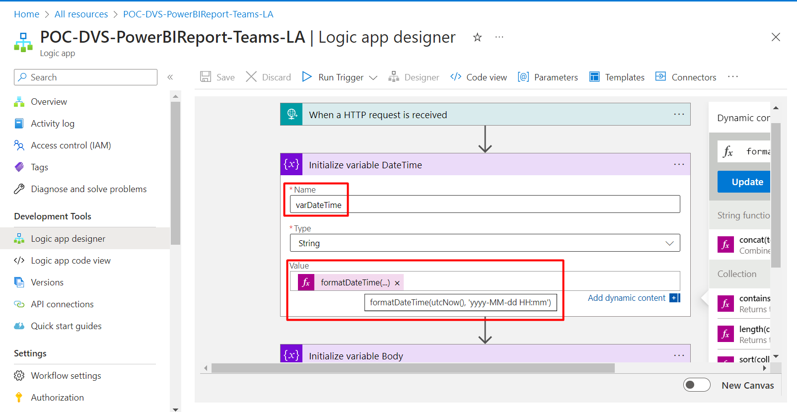How to set up a Power BI report automation system for Teams 3