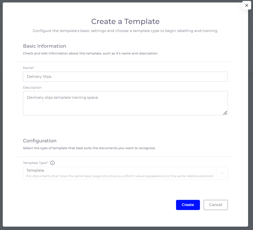 Creating a template of any document in SmartDocumentor Cloud