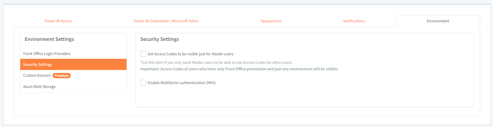 How to enable MFA in PowerBI Portal