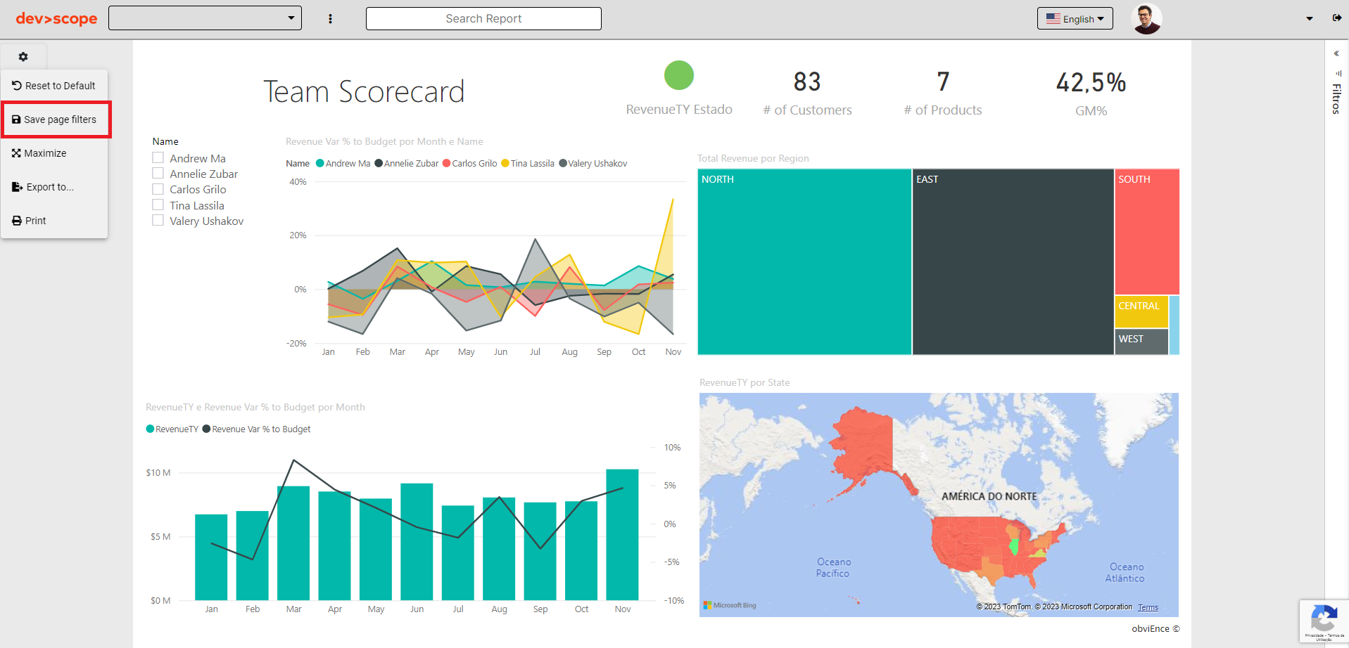 Save filters in PowerBI Portal 2.4